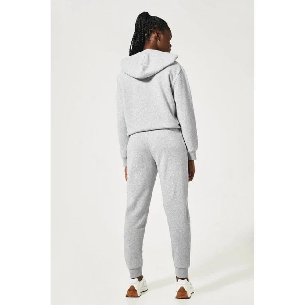 Under Armour Joggers Women's M Gray Fleece Drawstring Waist Tapered Leg KFC474 - Picture 4 of 8